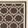 Rodgers Hand Woven Flat Weave Wool/Cotton Geometric Rug in Chocolate