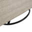Fauteuil rembourré en tissu avec base ronde