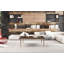  Table basse 47 po carrée bronze vieilli - géométrique moderne