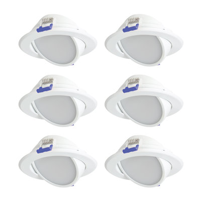 Dimmable Gimbal Ultra 4" LED Slim Profile Recessed Lighting Kit