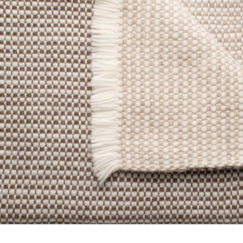 Hand Woven Throw Blanket, Tan