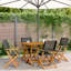 8-3 Wicker/Rattan Garden Chair With Cushion Folding Chair Set-105675998