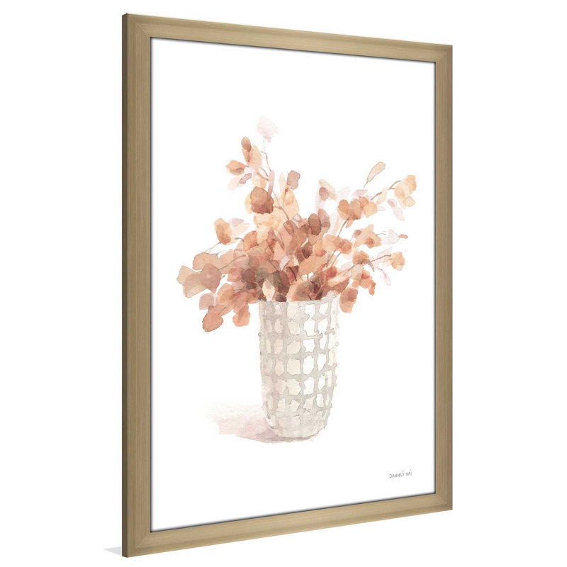 Modern Flora I Terracotta - Peinture, L 33,5 po x H 49,5 po