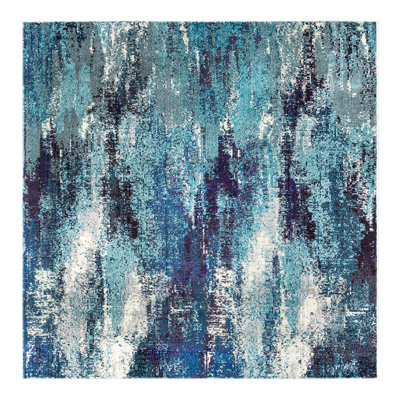 Rizer Abstract Blue Area Rug