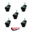 Ensemble de 5 roulettes à tige filetée 2 pouces à capuchon fileté 3/8 po-101283154