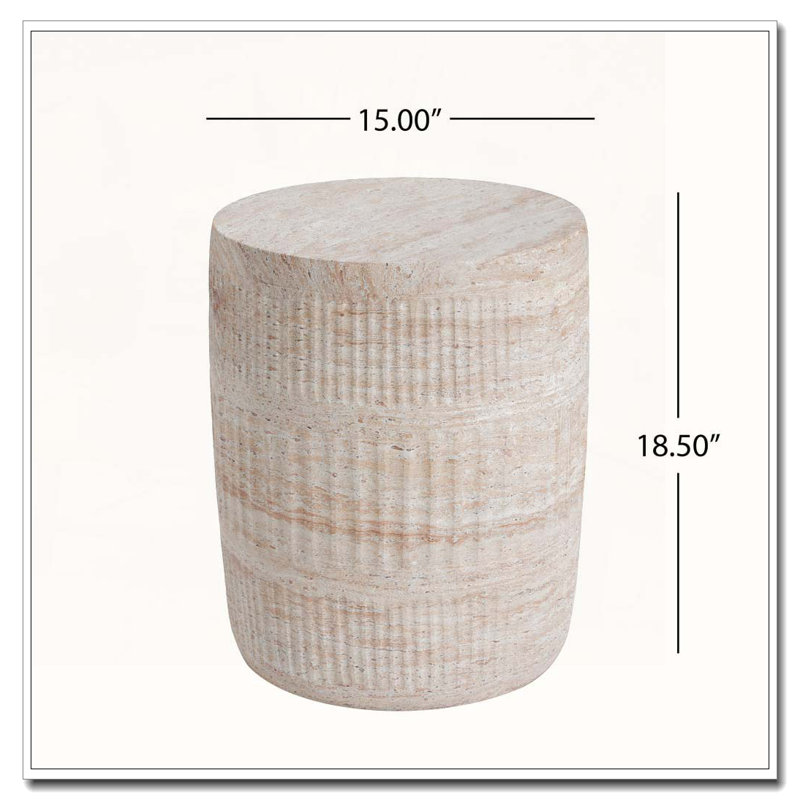 Table d'appoint d'extérieur en béton