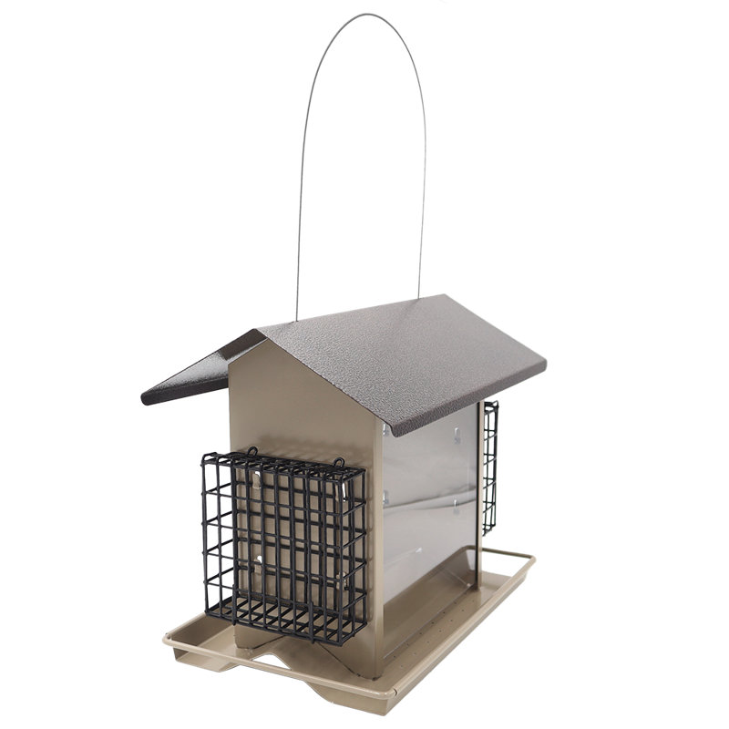 Metal Hanging Hopper Bird Feeder
