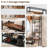 Dunford Hall Tree 46.5'' Wide with Bench and Shoe Storage