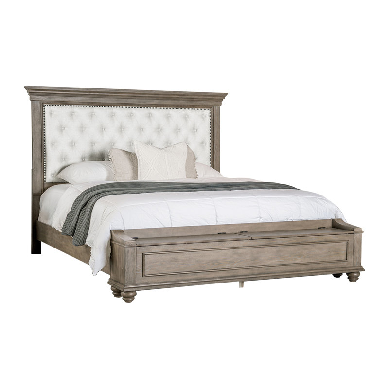 Bed, Aged Oak, King