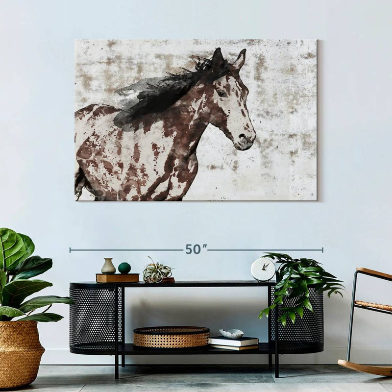 Brampt Winner Horse, 32" H x 48" W