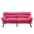 Convertible Futon Sofa Bed, 70.08?Linen Futon Couch With Adjustable Backrest, Loveseat Futon Sleeper Recliner For Living Room Furniture