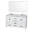 Sheffield 60" Double Bathroom Vanity Set with Mirror