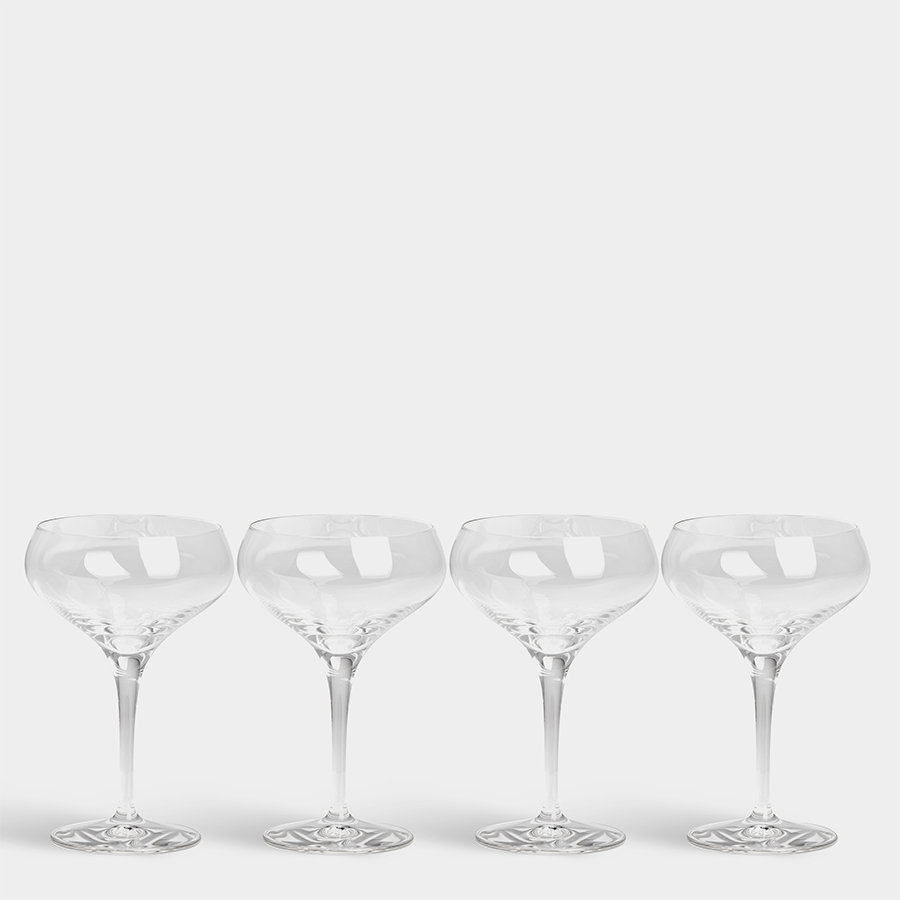 More 7oz. Crystal Coupe Set (Set of 4) Orrefors