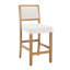 Tabouret de comptoir rembourré avec structure en bois massif, tabouret de bar à hauteur de comptoir Farmhouse pour cuisine / salle à manger