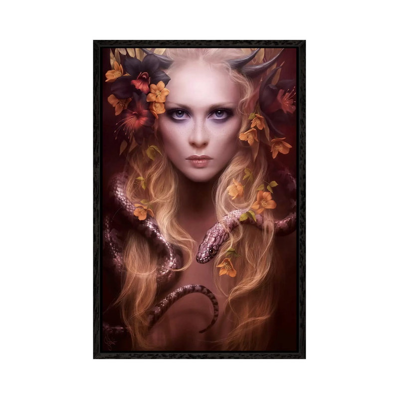 Run by Melanie Delon - Print on Canvas, 66.04 cm H x 45.72 cm W, Black Framed