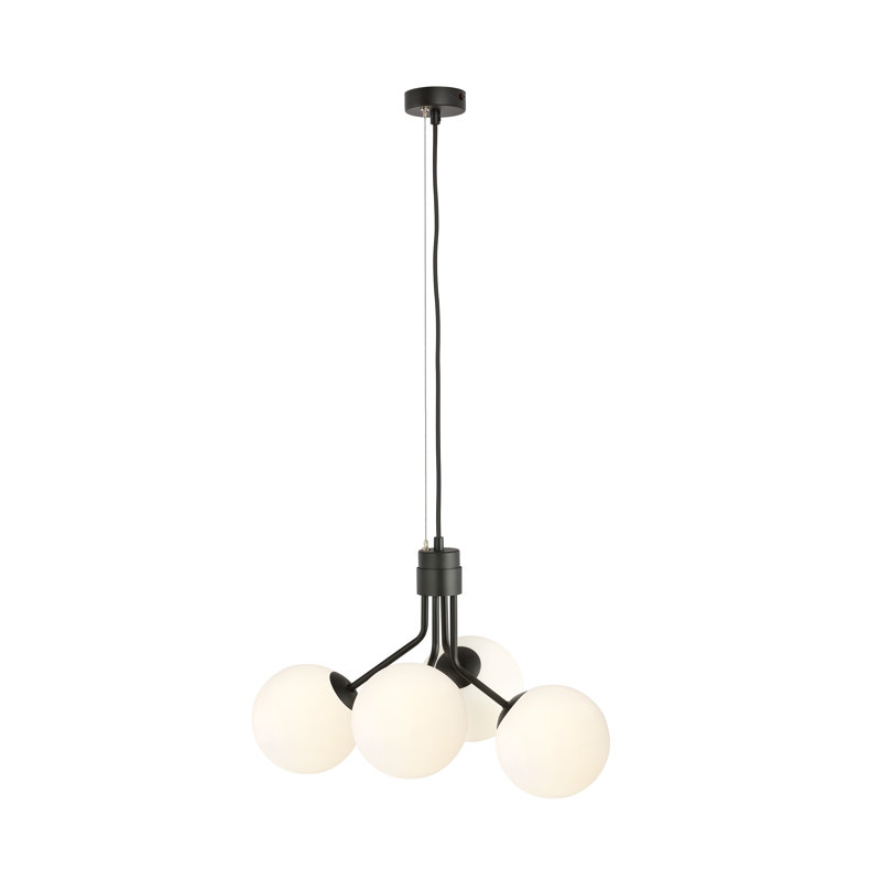Jelks 4 - Light Black Unique/Statement Pendant, White