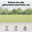 Vidaxl Fence With Posts PVC-Coated Steel-116797866-116797873