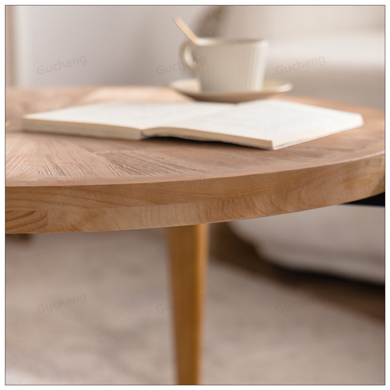 Table basse en bois, table basse rustique de salon rustique, centre de table moderne pour la maison et le bureau
