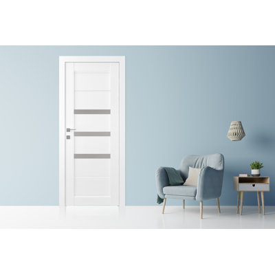Panneau de porte standard préfini en bois manufacturé Rita