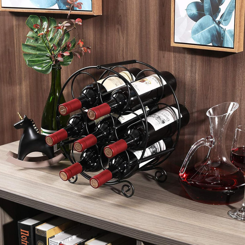 Zamir Tabletop Wine Bottle Rack Black