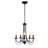 Araiah 5-Light Candle Style Chandelier Black