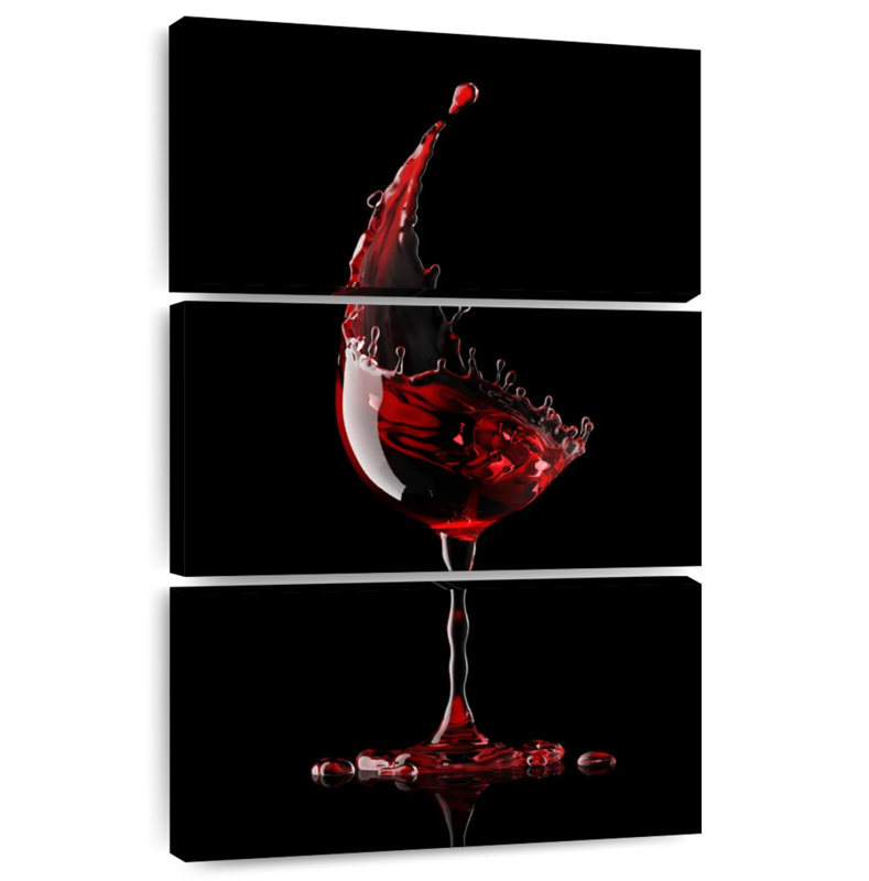 Yarlin Red Wine Glass, 45" H x 28" W