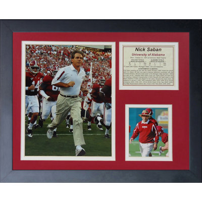 Souvenirs encadrée nick saban