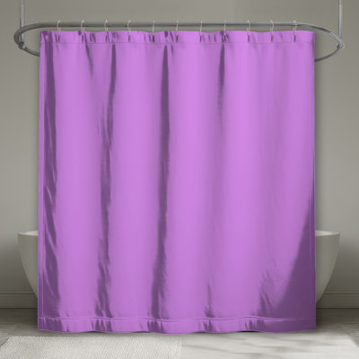 Rideaux de douche de couleur unie mauve très longs