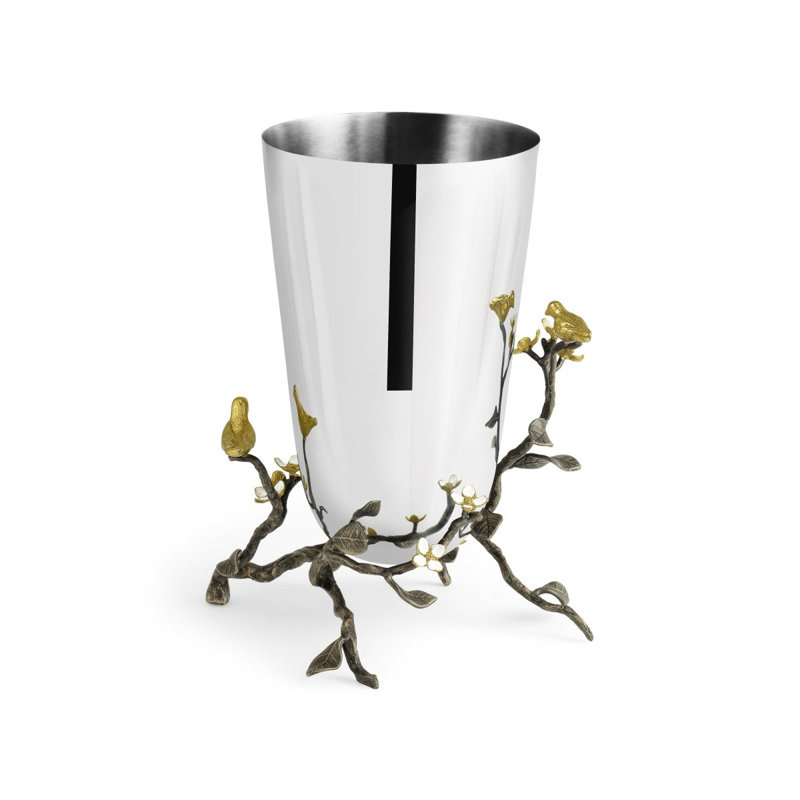 Lovebirds Handmade Table Vase, 11.75" H x 9.5" W x 8" D