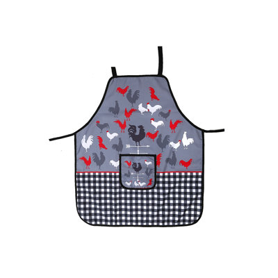 Tablier avec poche coq de ferme