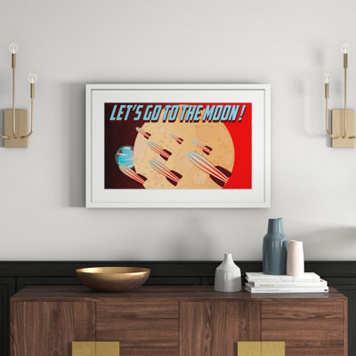 Let's Go To The Moon! - Print on Canvas