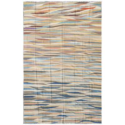Tapis nouvel âge rectangulaire unique 9 pi 4 po x 11 pi 8 po Kilims, Flatweaves and Dhurries