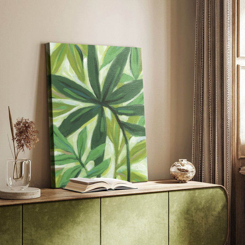 Tropical Island Leaves I -Gallery Wraraped Cavas, H 27 po x l 18 po