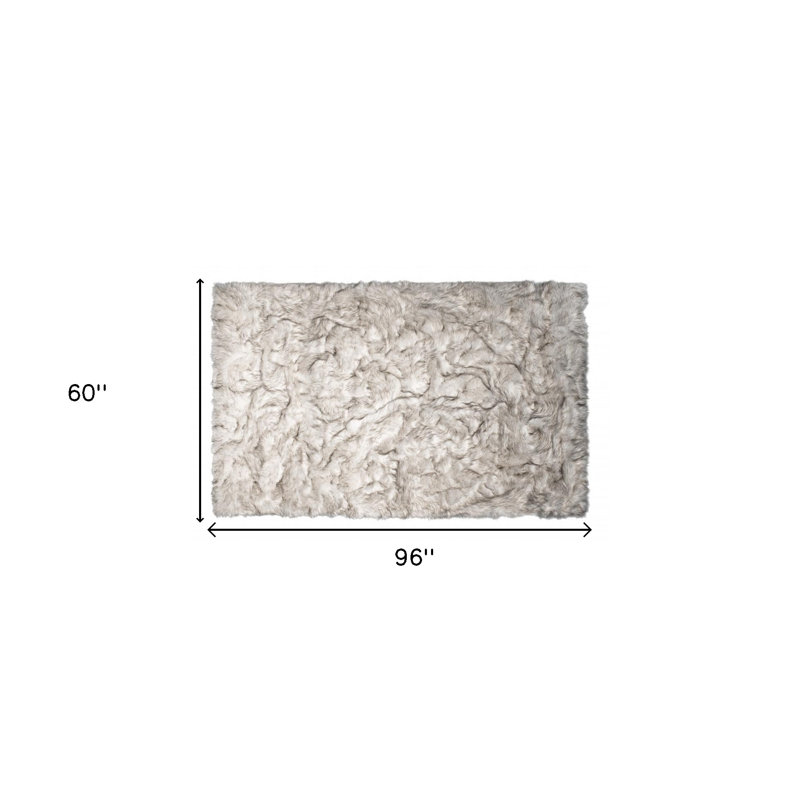 Tapis ombré antidérapant 5 pi x 8 pi chocolat