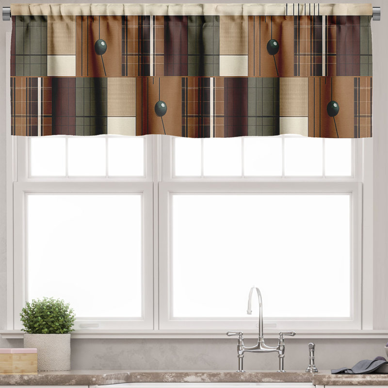 Tailored Window Valance, 42" W x 12" L