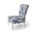 Motif ornemental de frises bleu cobalt victorien sélectionné