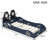 Twin Size Race Car-Shaped Platform Bed With LED And Upholstered Backrest-920759359