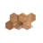 UltraWood Teak Hexagon Natural Jointless Wall Paneling