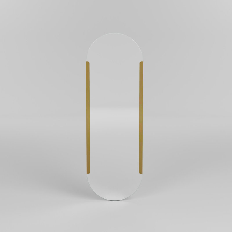 Modern Gold Wall Mirror, 19.7 x 59.1 inches | 100% Metal Construction, Durable & Elegant Design | Perfect for Home Decor, Entryway, or Living Room | Space-Saving & Stylish Accent Piece
