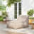 Perry Outdoor Bean Bag Lounge Chair, Beige, Set Of 1-1452963952