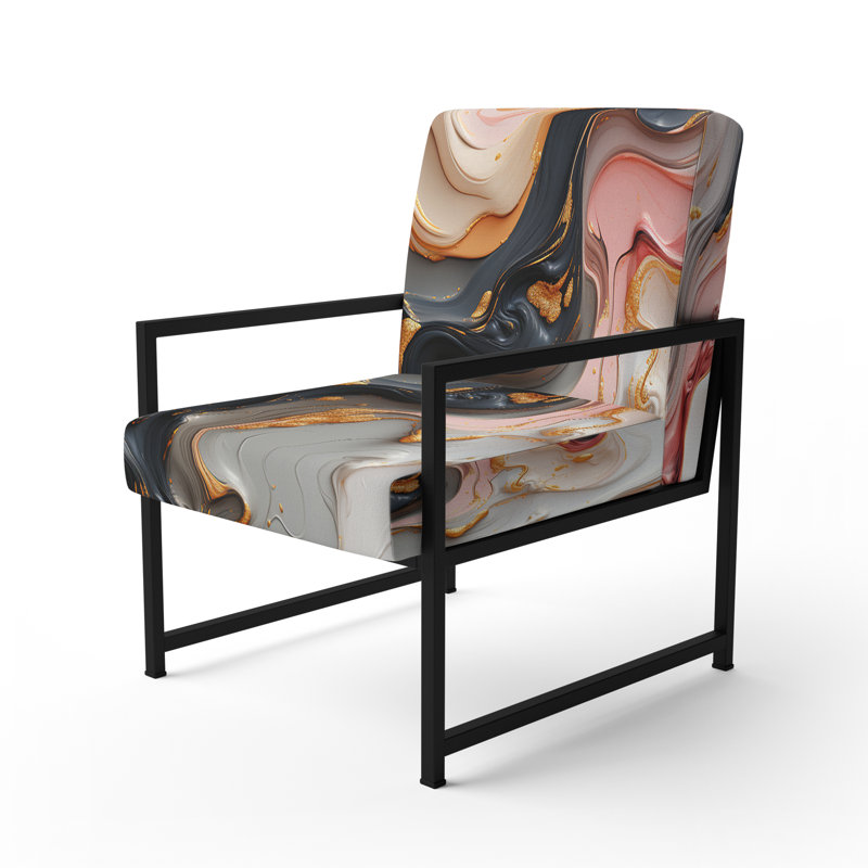 Fauteuil d'appoint Daeschle, Noir, noir, noir, noir