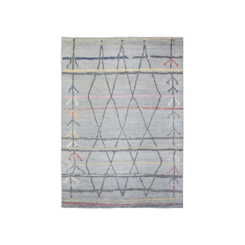 Tapis marocain en laine noué à la main 10 pi x 13 pi 9 po Boujaad EC079CEDD5D34D13BAD1419FFF529282