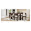 Ensemble de table de salle à manger pour 6 personnes Trexm, finition bois espresso avec fabrication en bois massif-129021022-129021020