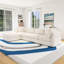 Canapé rembourré modulaire avec repose-pieds de rangement amovible-1756558403