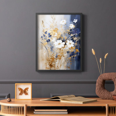 FLORAL Series CCCXXXVI  -Premium Framed Print -Ready to Hang - No Nails Required