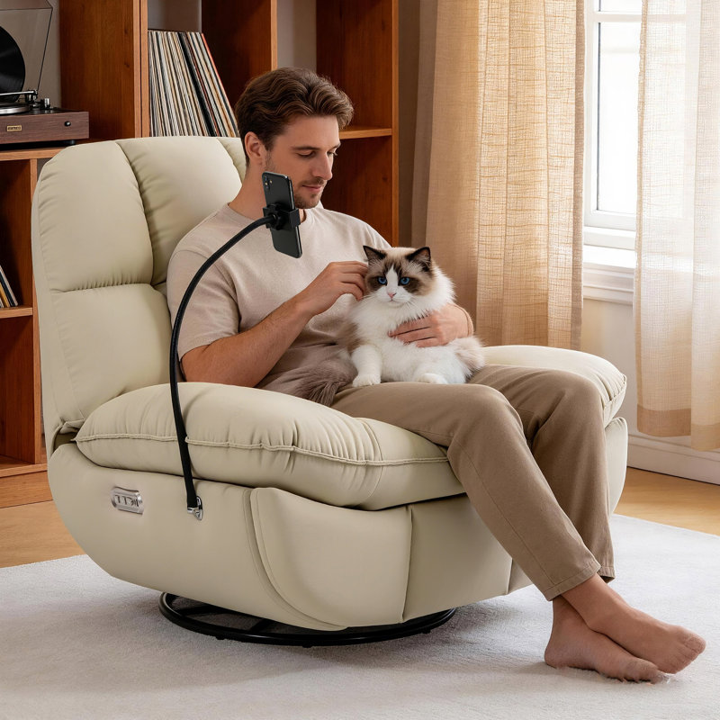 Support pour téléphone avec portique 44 po, Beige