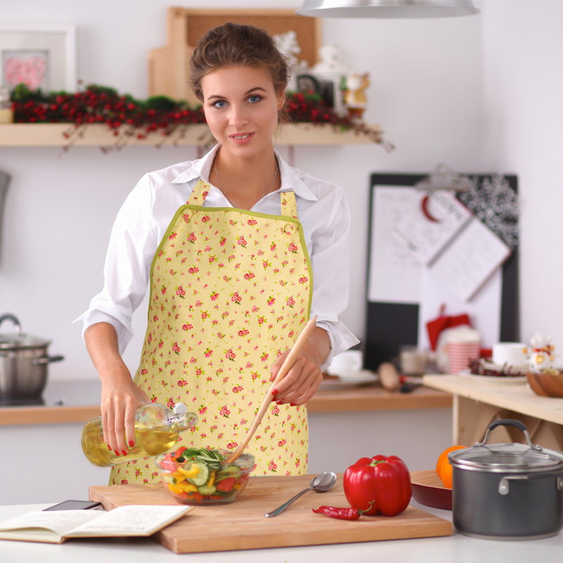 Rose Cottage Floral Bib Apron