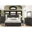Lit double gris anthracite de style transitionnel - Taille du meuble en bois de la chambre à coucher-803813912-803813913