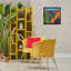 Art mural sur toile flottant, "Expressive Farm Rooster" par Violet Davenport-1266113051-1266113031