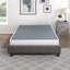 Sommier pour très grand lit, structure en métal noir, housse en tissu texturé, 12 supports, hauteur de 8,5 po, sommier facile à installer: 1 pièce noire avec H, configuration à 12 lattes, capacité de 700 lb, accessoire de chambre à coucher